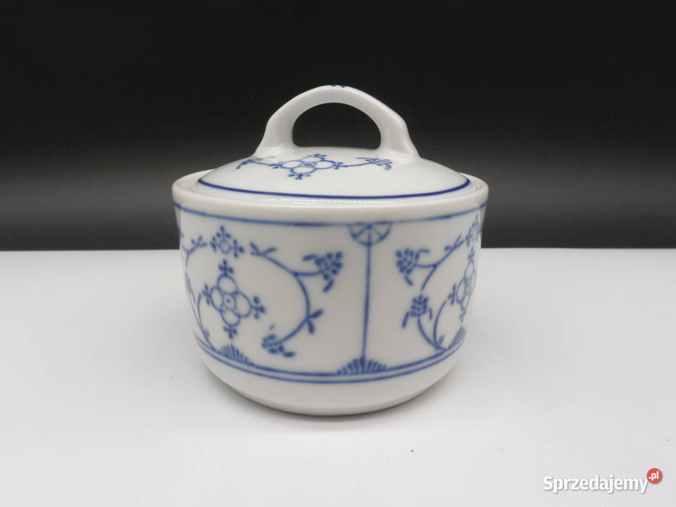 Porcelanowa cukiernica wzór słomkowy Jger Raszków sprzedam