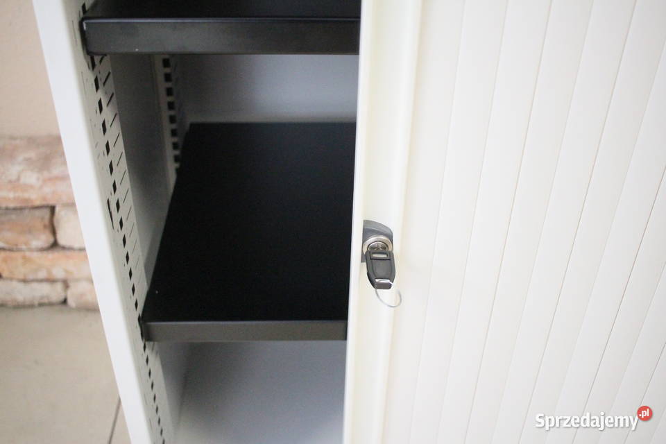 Biurowa szafa metalowa przesuwne drzwi śląskie Pszczyna