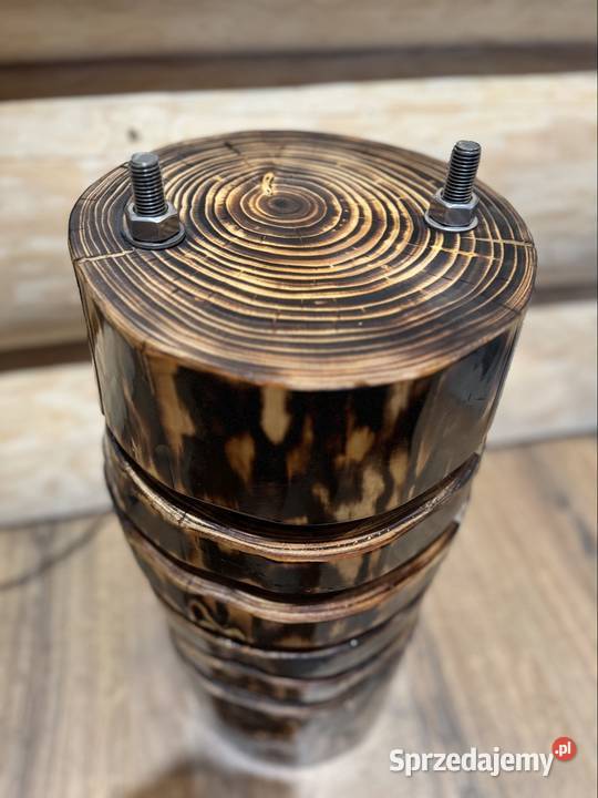 Lampa stojąca podłogowa z bala bali Loftowa Mszczonów sprzedam