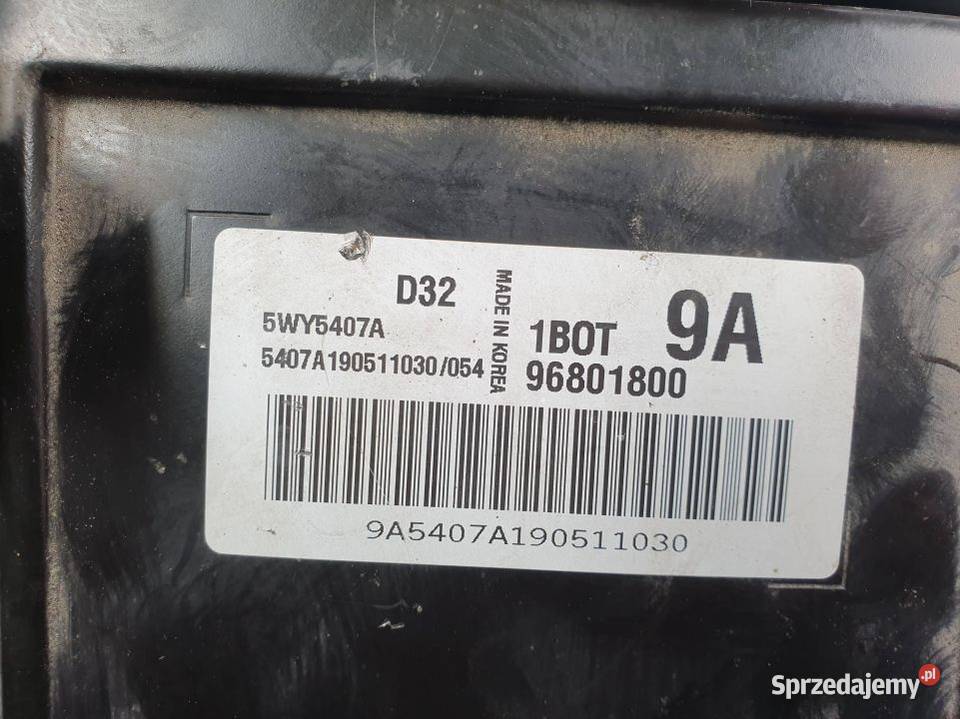 KOMPUTER CHEVROLET MATIZ II 96801800 Części samochodowe kujawsko-pomorskie Lipno