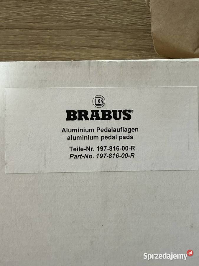 Pedał gazu BRABUS Rok produkcji 2023 Szebnie