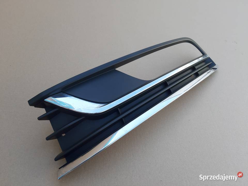 VW PASSAT B7 KRATKA ZDERZAKA HALOGENY LEWA CHROM Bieleń