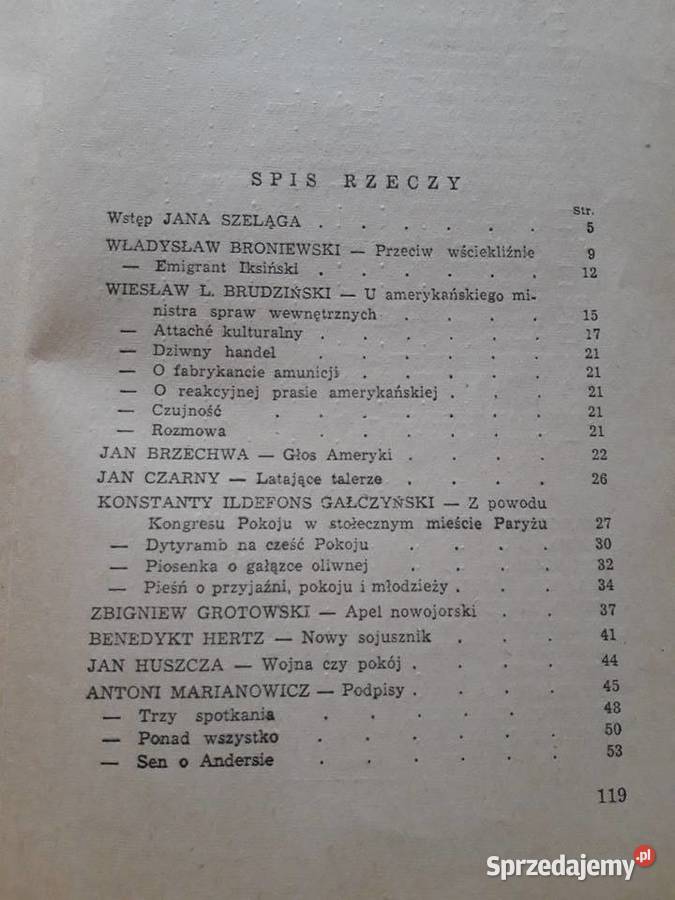 Satyra polska w walce o pokój Szpilki 1950 Bielsko-Biała sprzedam
