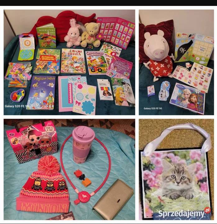 Książki kolorowanki maskotki lalki kołyska sprzedam