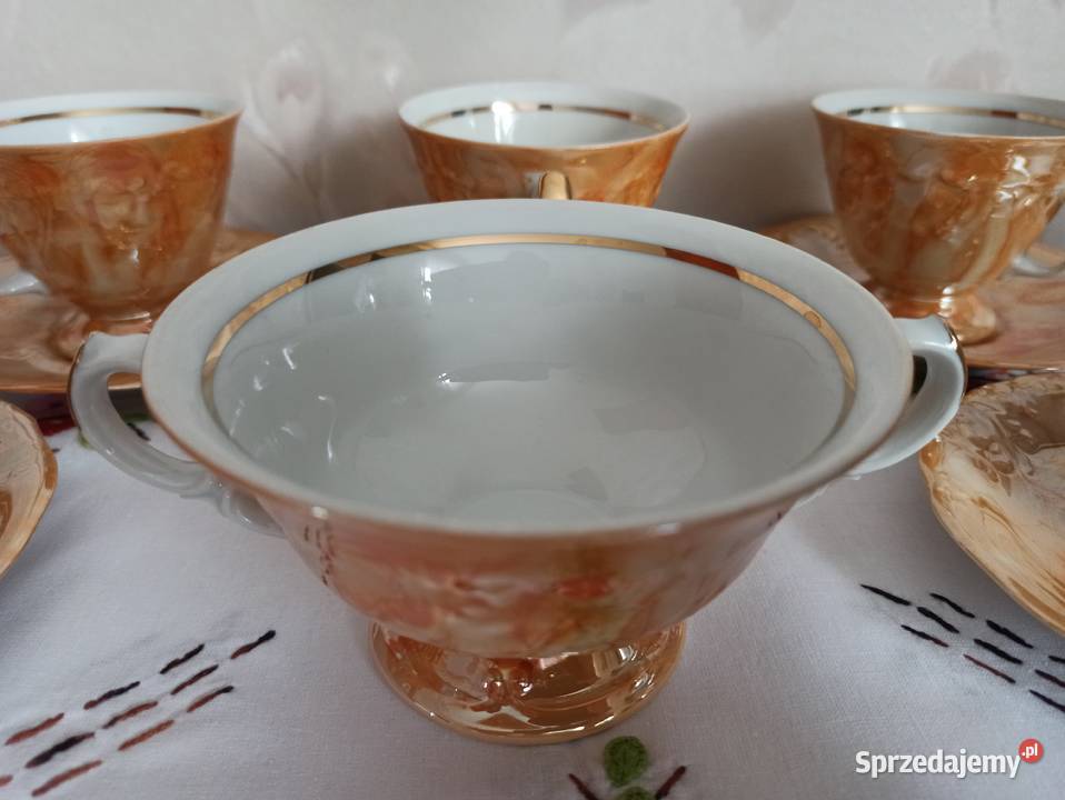 Serwis Fryderyka filiżanki cukiernica mlecznik podlaskie