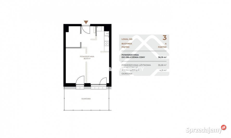 Ogłoszenie mieszkanie 3619m2 2 pokoje Kraków