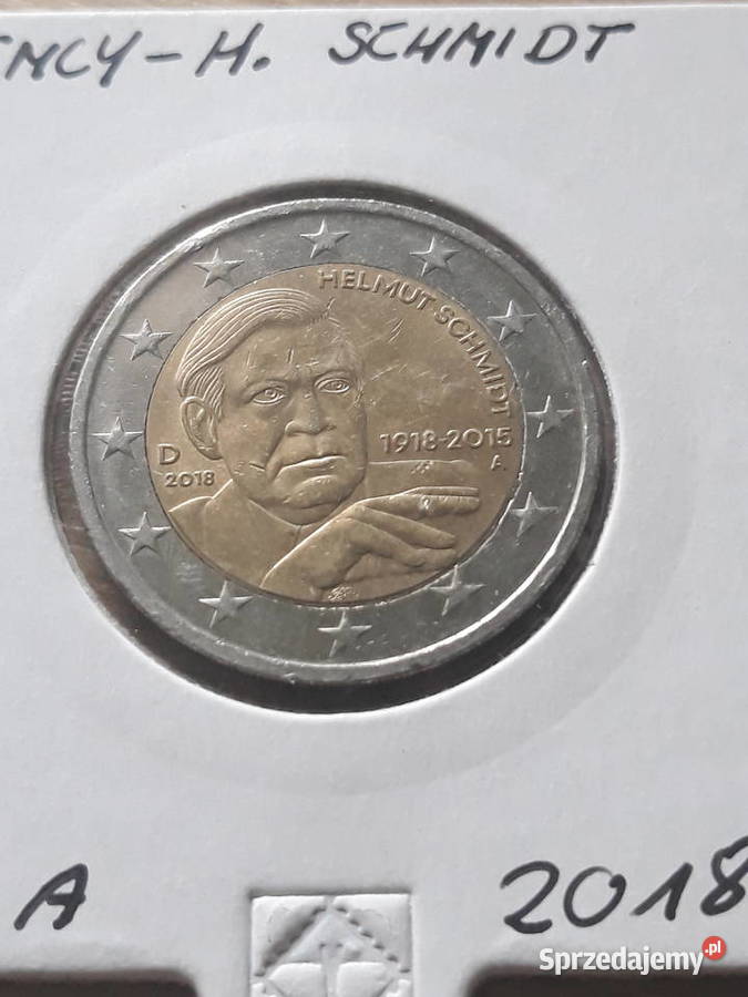 2 Euro Helmut SchmidtNiemcy2018 r men AF i G wielkopolskie Konin