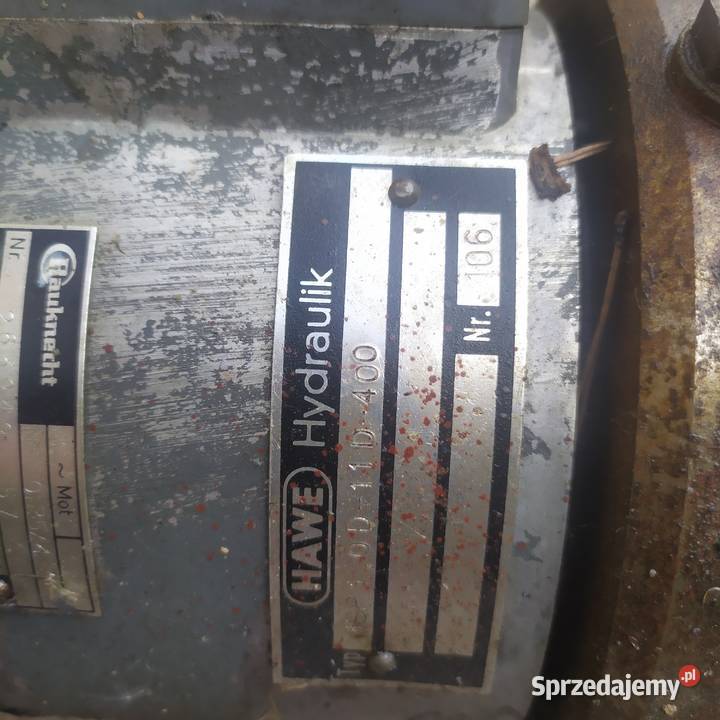 Pompa hydrauliczna z napędem Pniówek sprzedam