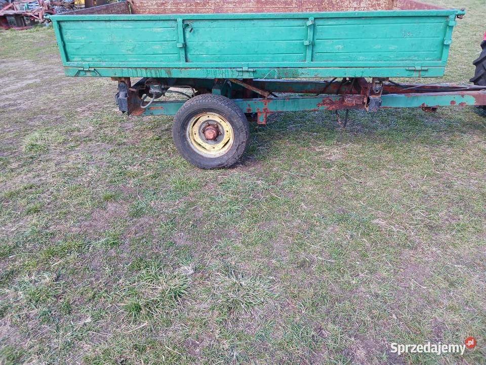 Przyczepa jednoosiowa wywrotka 3 strony Wronki