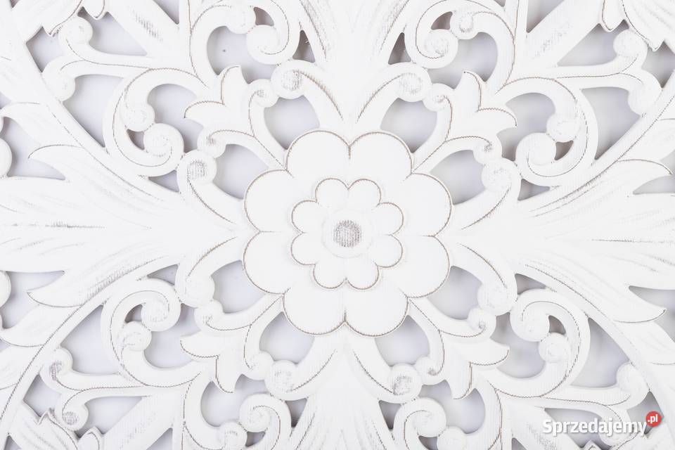 Stylowa biała dekoracja ścienna panel ścienny 60 biały Dekoracje i ozdoby sprzedam