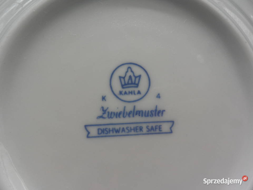 KAHLA Zwiebelmuster Podstawka pod Bulionówkę Porcelana i szkło