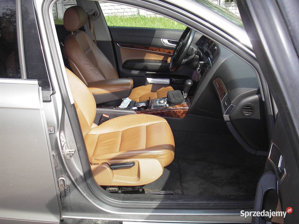 Audi A6C6 kombi FULL 4X4 łopatki klima skóra przyciemniane szyby mazowieckie Ostrów Mazowiecka