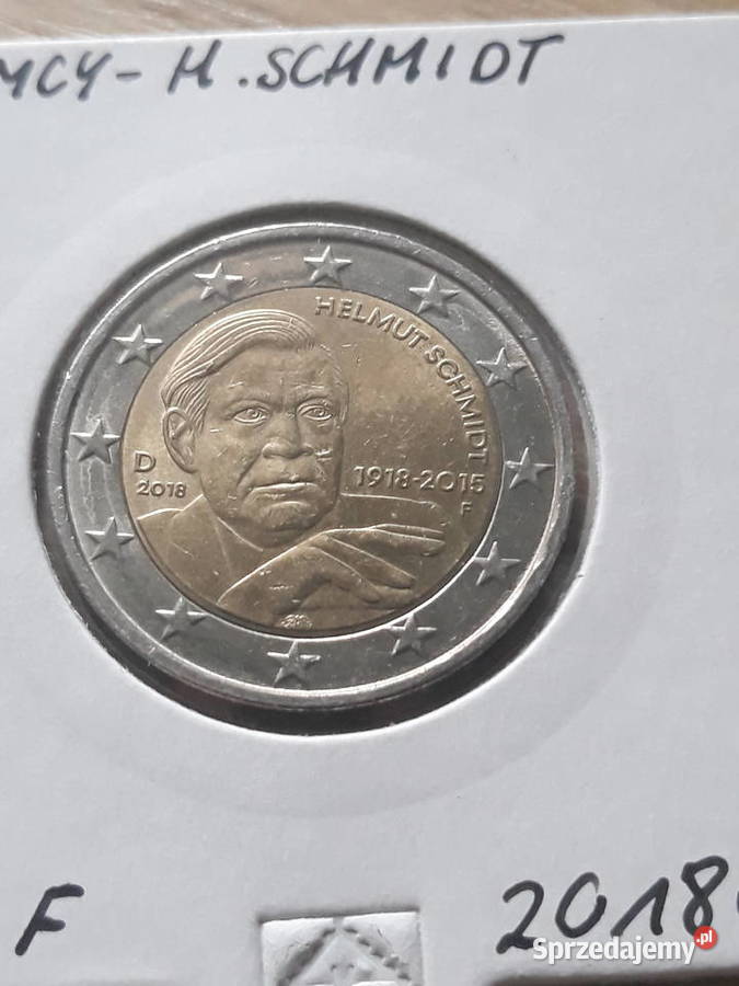 2 Euro Helmut SchmidtNiemcy2018 r men AF i G Numizmatyka Konin