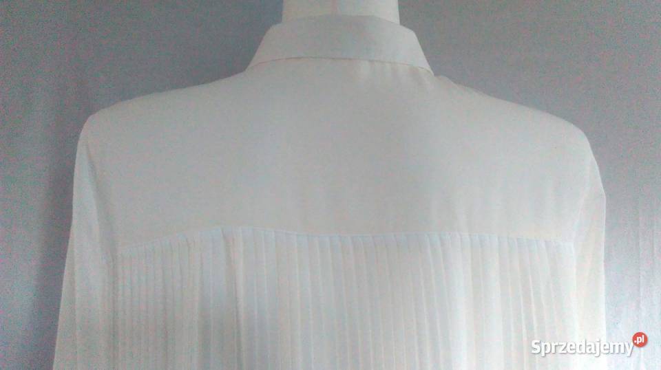 BLUZKA biała Elegancka r 4042 Plisa rękaw 78 Białystok sprzedam