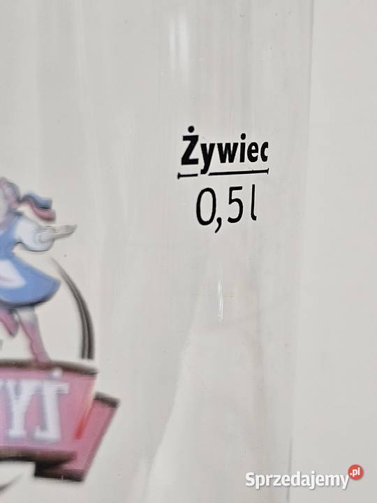 szklanka na piwo pokal kufel Żywiec 05 l podkarpackie Krosno