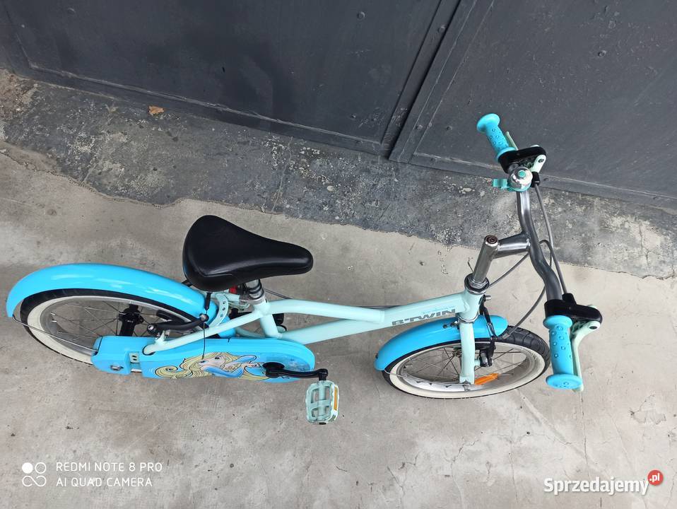 Rowerek 16 BTWIN 500 BLUE PRINCESS Śliczny