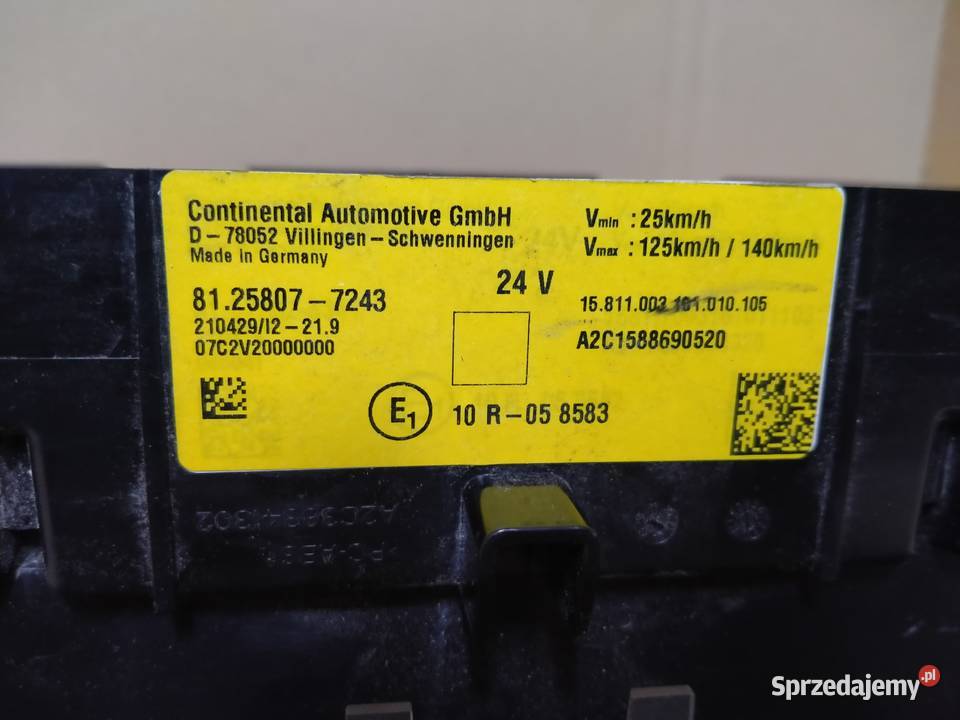 MAN LICZNIK ZEGARY 81258077243 lubuskie