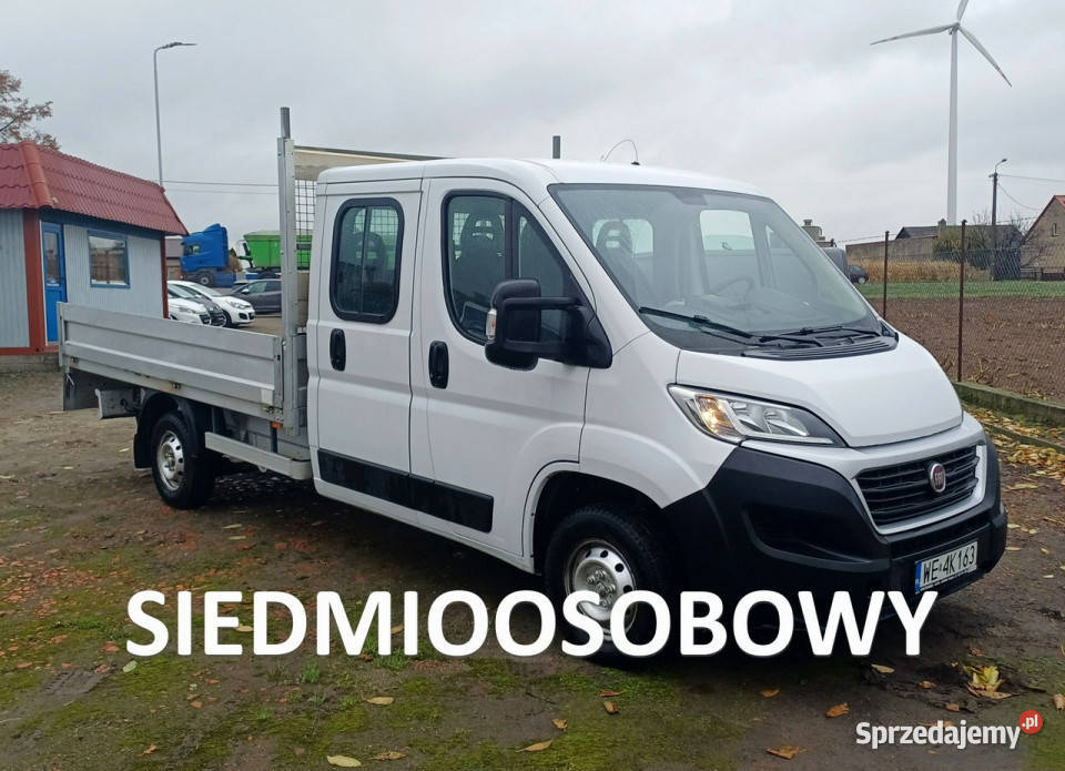 Fiat Ducato Brygadówka 7Osób skrzynia 340 x 210 Rok produkcji 2018 Fiat wielkopolskie Suchorzew