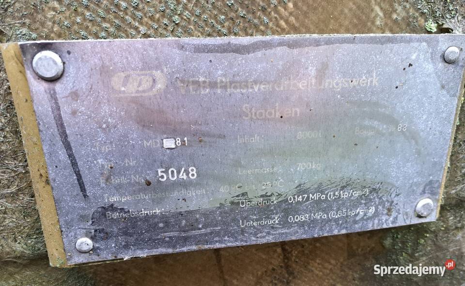 Zbiornik HTS100 HTS 80 Beczka RSM zbiornik na dolnośląskie Brzeźnik