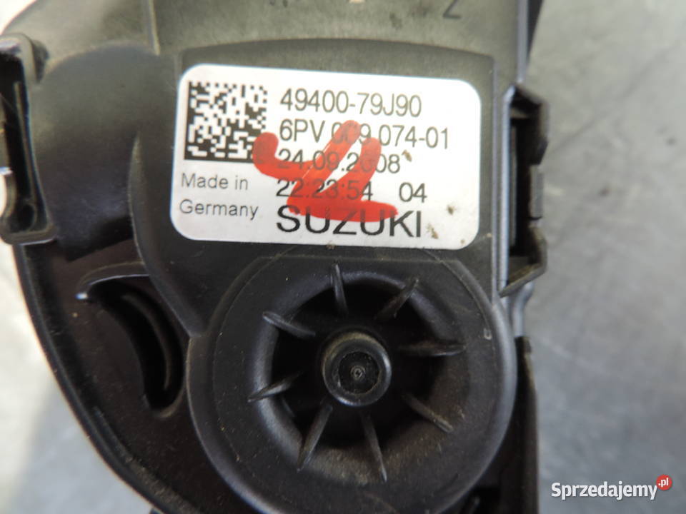 PEDAŁ GAZU SUZUKI SX4 SEDICI 16 16V 4940079j90 Nowy Sącz