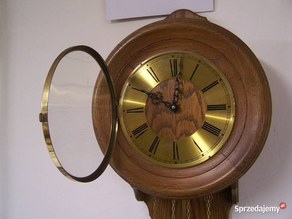Zegar ścienny wahadłowy z napędem ciężarkowym Koszalin