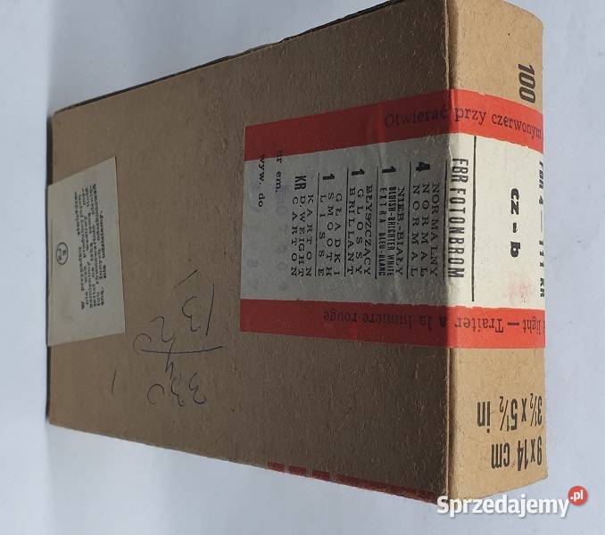 Papier fotograficzny firmy FOTON z lat PRL warmińsko-mazurskie Reszel