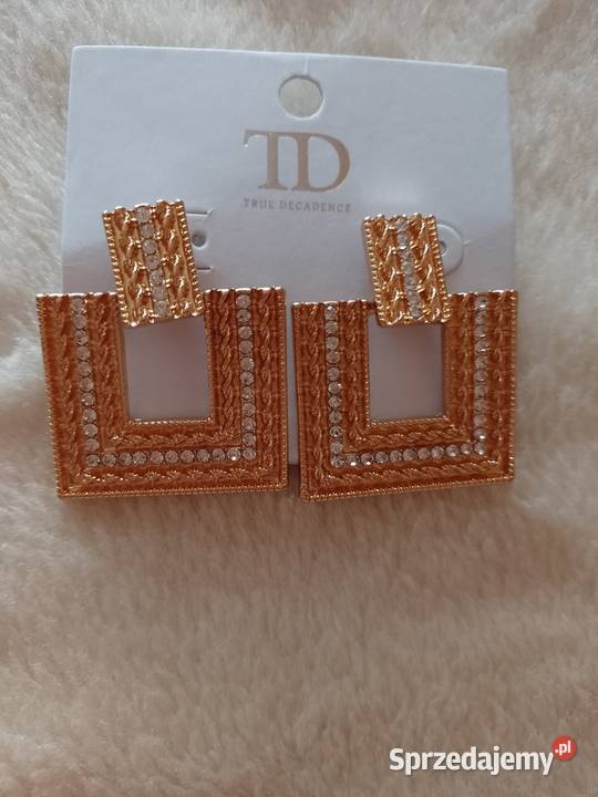 Bogato zdobione kolczyki wieczorowe z Londynu Dla kobiet Kraków