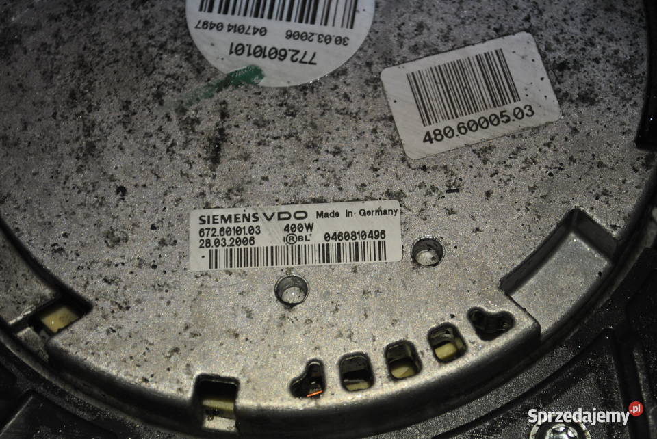 Wentylator chłodnic BMW E60 E61 E63 E64 układ elektryczny silnika Poręba