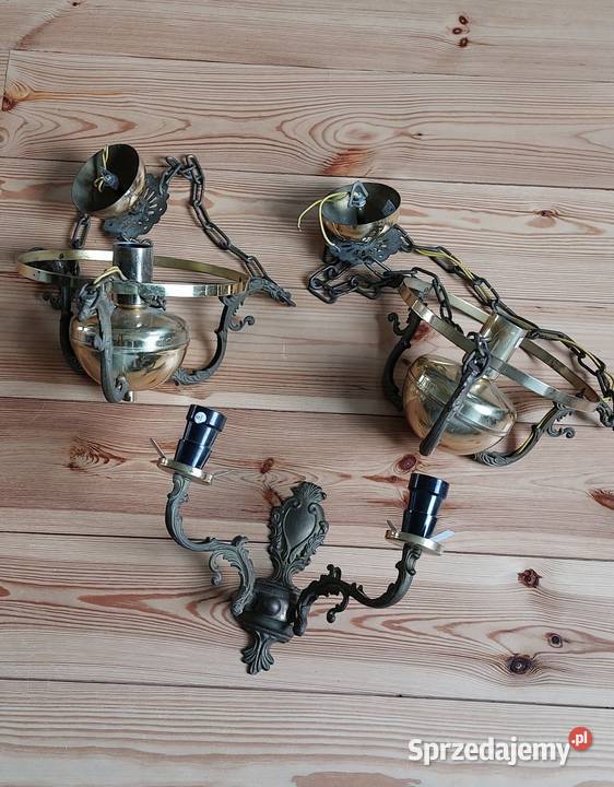 Lampa kinkiet Polam Meos PRL lubuskie Błotno