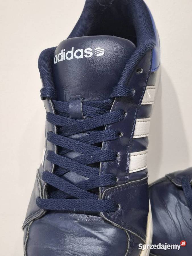 Adidas 43 Neo buty sportowe skórzane niebieski Kraków