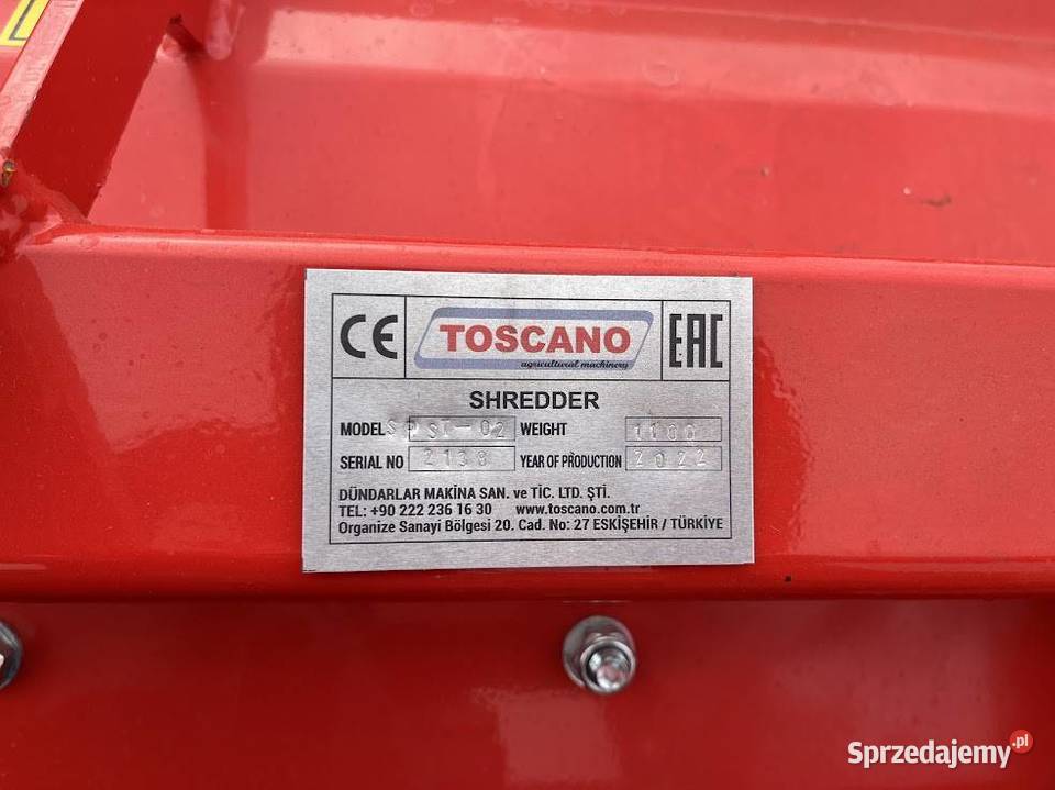 Toscano Mulczer SPST02 Szer 315 m podlaskie Rzędziany