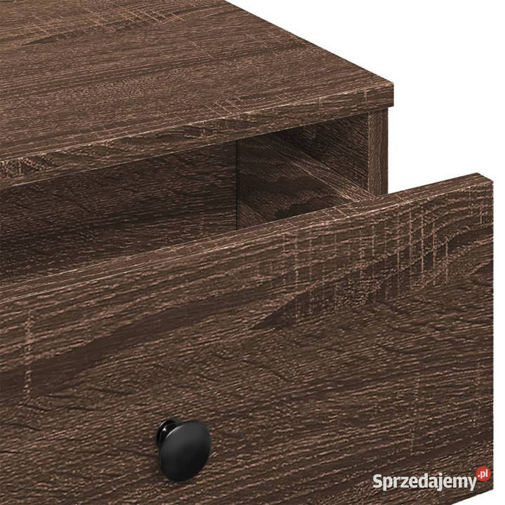 Stolik kawowy brązowy dąb 90x90x28 WM848093 Warszawa