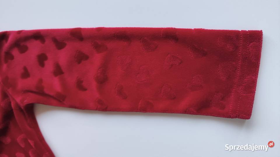 Japońska sukienka welurowa w serduszka HM 104 Katowice