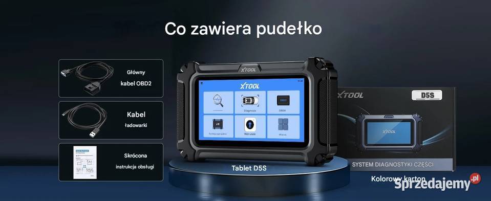 XTOOL D5S Tester diagnostyczny CANFD Polski mazowieckie Radom