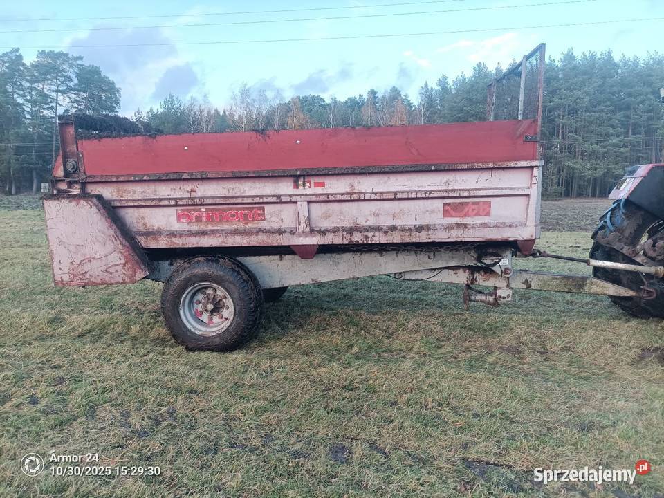 Rozrzutnik obornika 7t Brimont nieuszkodzony mazowieckie Kadzidło