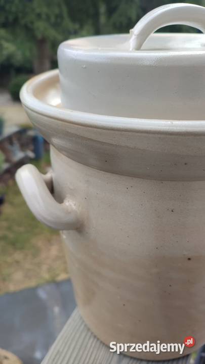 Garnek ceramiczny do kiszenia z pokrywką i kujawsko-pomorskie Bydgoszcz