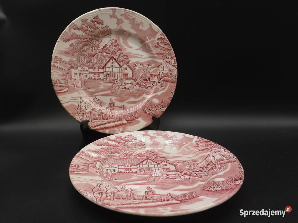 Dwa talerze z kolekcji Luneville English Style Porcelana i szkło wielkopolskie