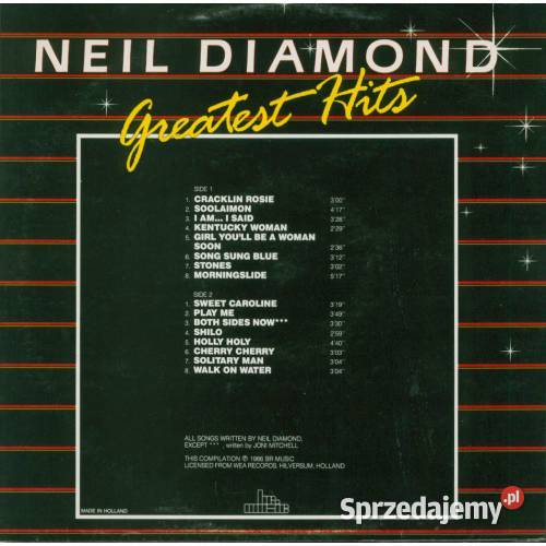 Neil Diamond Greatest Hits LP Kompilacja śląskie