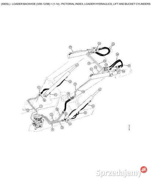 CASE 590 SL 595 SLELSP katalog części wysyłka