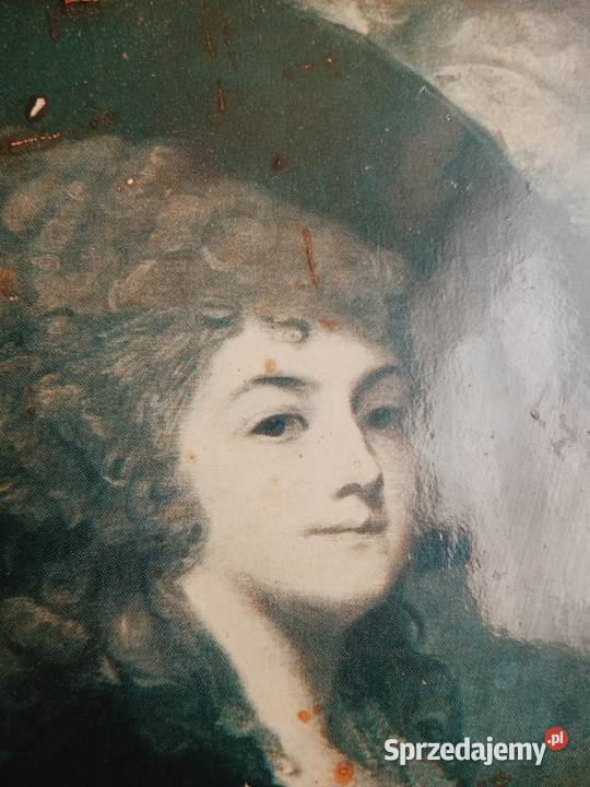 Stary drewniany obrazek w stylu vintage Portret Ruda Śląska