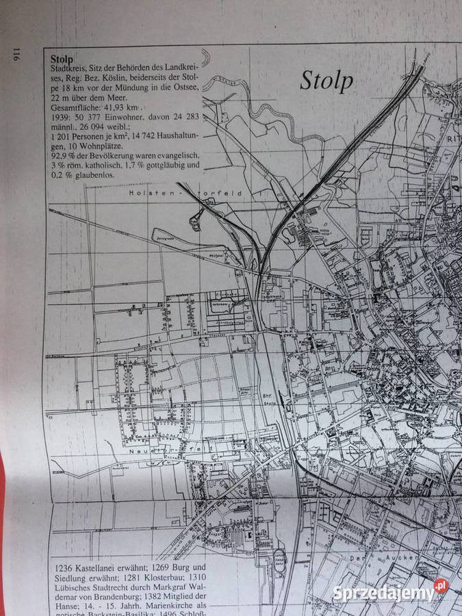 448 Niemiecki Plan Słupska zachodniopomorskie Szczecin sprzedam