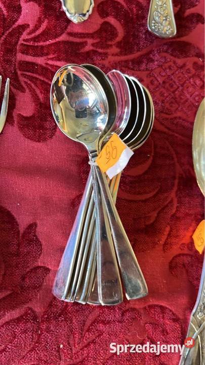 Platerowe łyżeczki widelczyki Jeden komplet Gdańsk sprzedam
