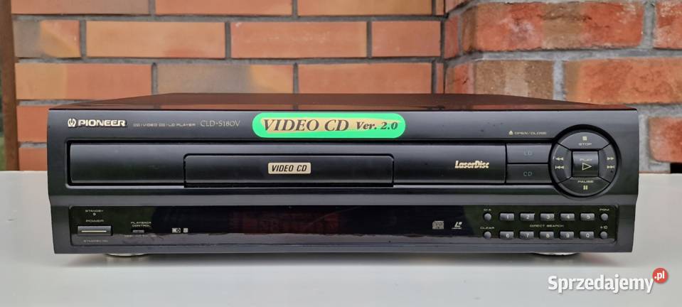 Pioneer CD LD odtwarzacz CLD S180V CLD-S180V laser disc CD