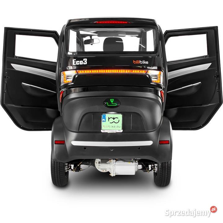 Zabudowany skuter elektryczny z dachem bez Łódź