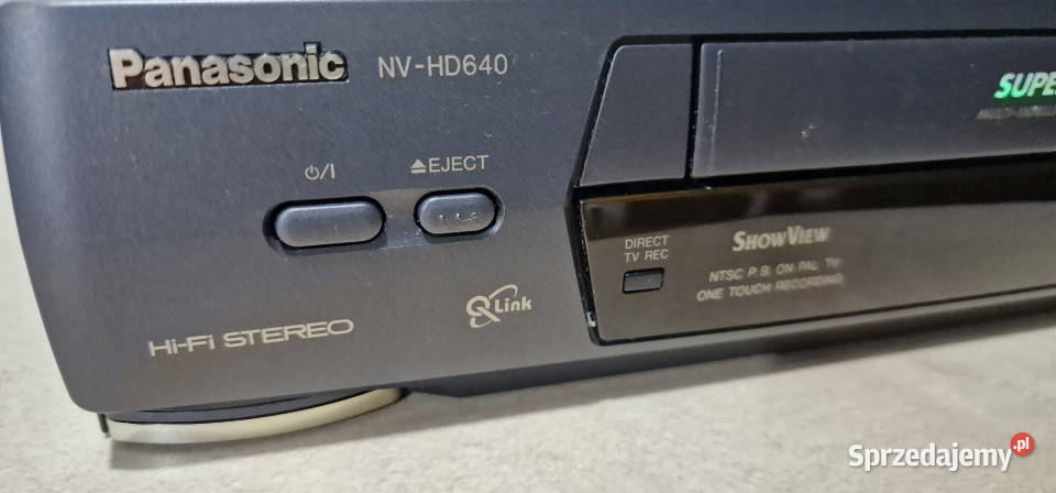 Video magnetowid Panasonic NVHD640 VHS NV HD 640 wielkopolskie Międzychód