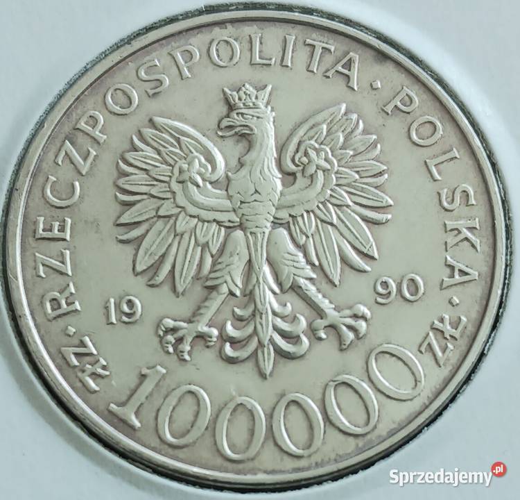 100 000 Solidarność 1990 r 6 Typ A wielkopolskie Konin