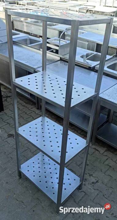 Regał Gastro Ociekowy Spawany 4 Półki 6540180 S Ostrów Wielkopolski
