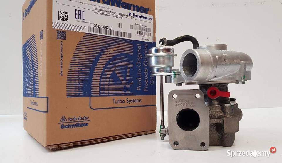 Nowa turbosprężarka BorgWarner KKK 53039880250 dostawcze Siedlce