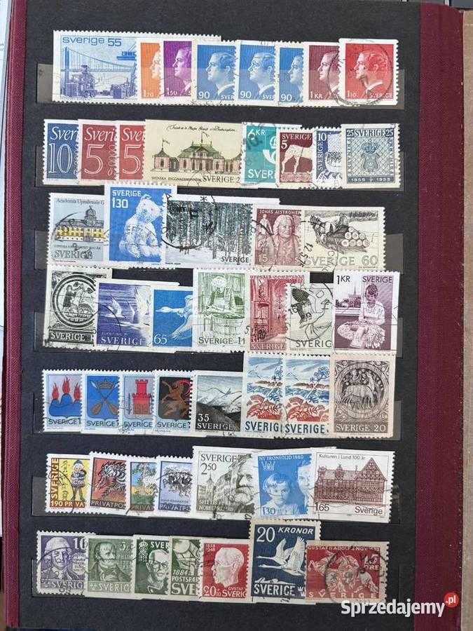 Znaczki Szwecja ok 80 Warszawa