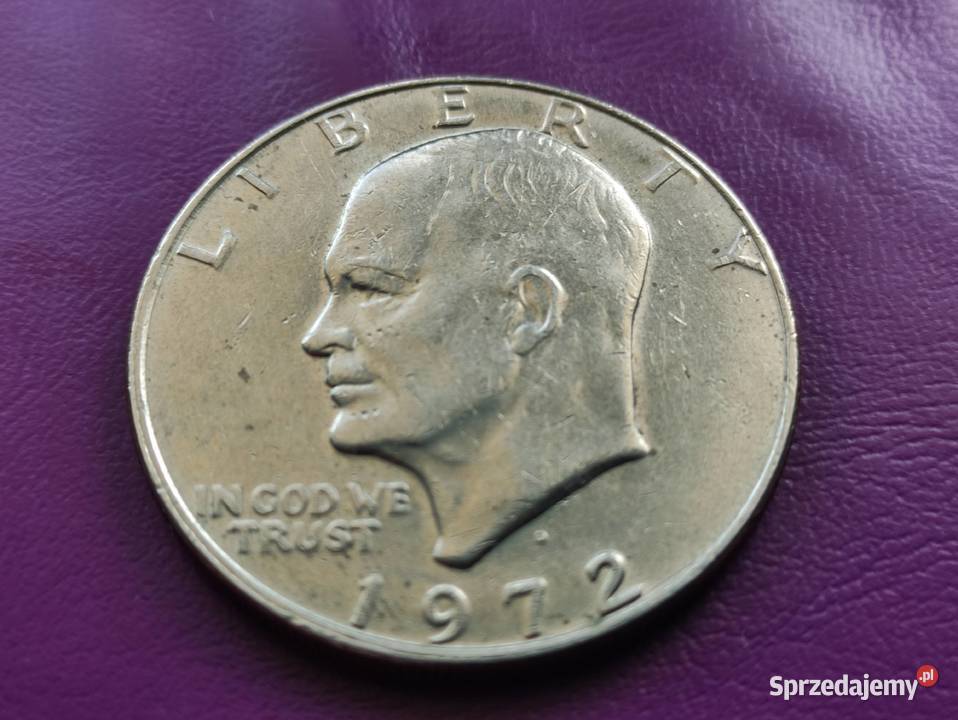 Moneta 1 DOLLAR 1972 z litrką D EISENHOWER ORZEŁ sprzedam